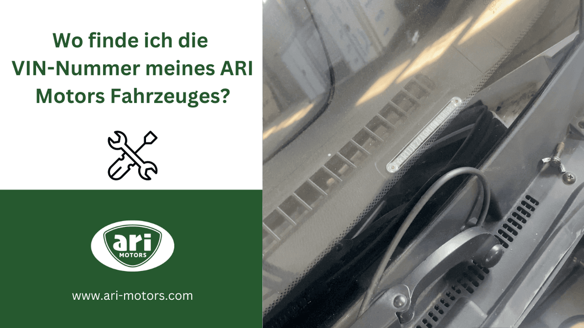 Wo finde ich die VIN-Nummer meines ARI-Elektrofahrzeugs?