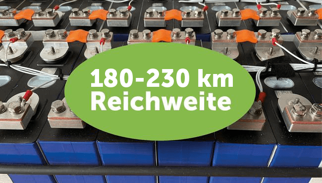 LiFePO4 battery for 180-230 km range