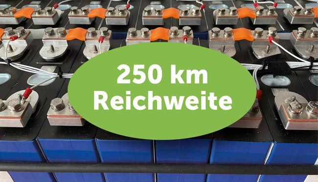 LiFePO4-Akku für 250 km Reichweite