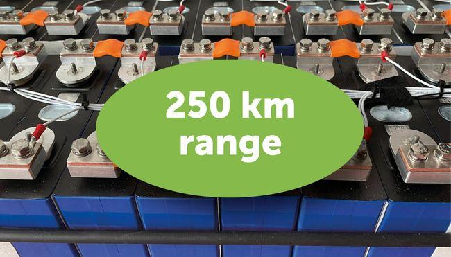 LiFePO4 battery for a range of 250 km