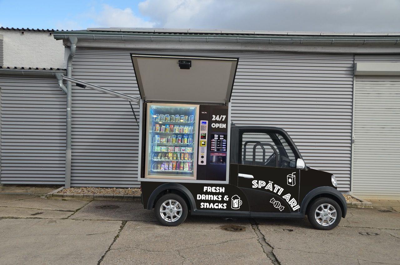 Der „Späti ARI“ – Der ARI 458 Elektrotransporter als mobiler Kiosk für Events