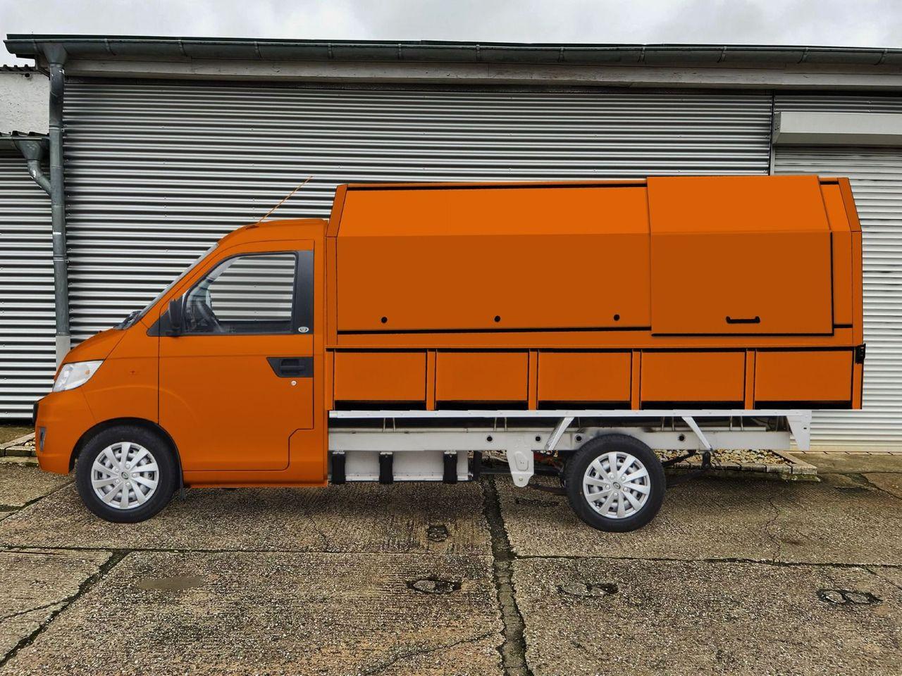 ARI 901 mit Müllsammelaufbau: Der erste Elektrotransporter, der Müll sammeln kann!