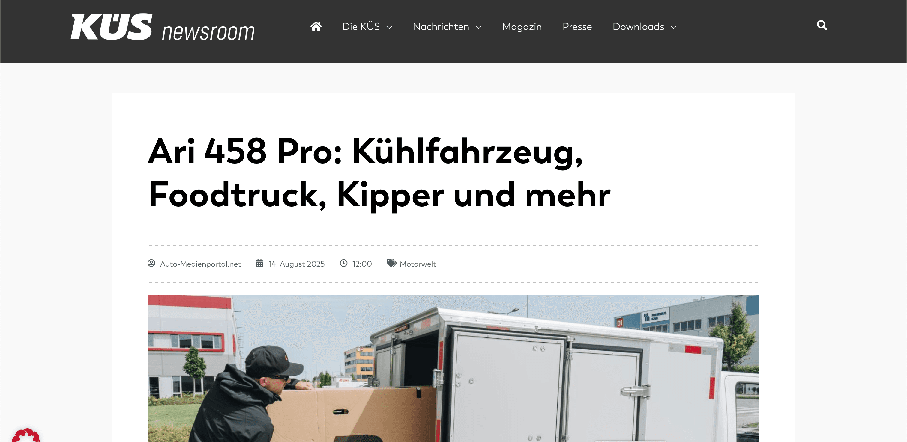 Mehr Nutzlast, mehr Platz: KÜS Newsroom berichtet über den neuen ARI 458 Pro