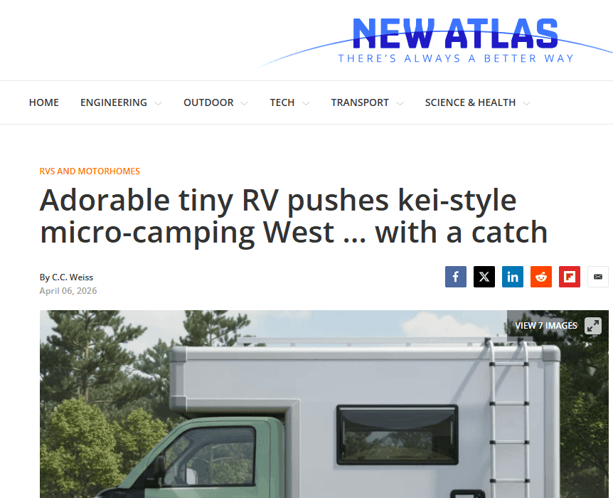 New Atlas berichtet über das ARI 458 Pro Campingmobil