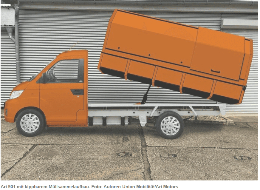 Motorzeitung über den ARI 901, der jetzt auch Müll sammeln kann