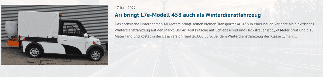 CARS Region Stuttgart Winterdienst-ARI von ARI Motors