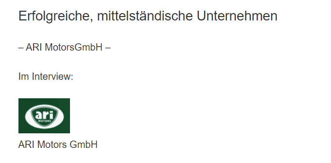 Entrafin im Interview mit Thomas Kuwatsch von ARI Motors
