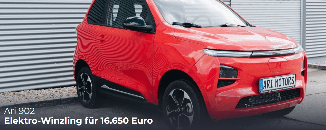 Autonotizen über neuen ARI 902 mit bis zu 200 km Reichweite