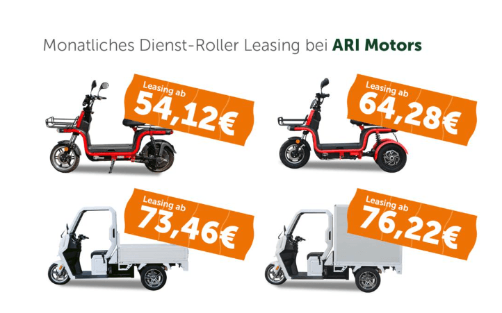 Vision Mobility über Leasing von ARI-Lastenmopeds als Alternative zum Dienstwagen