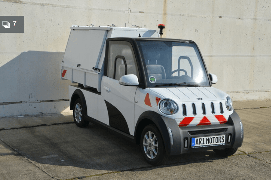 Auto-Medienportal über kleinen Müllsammler von ARI Motors