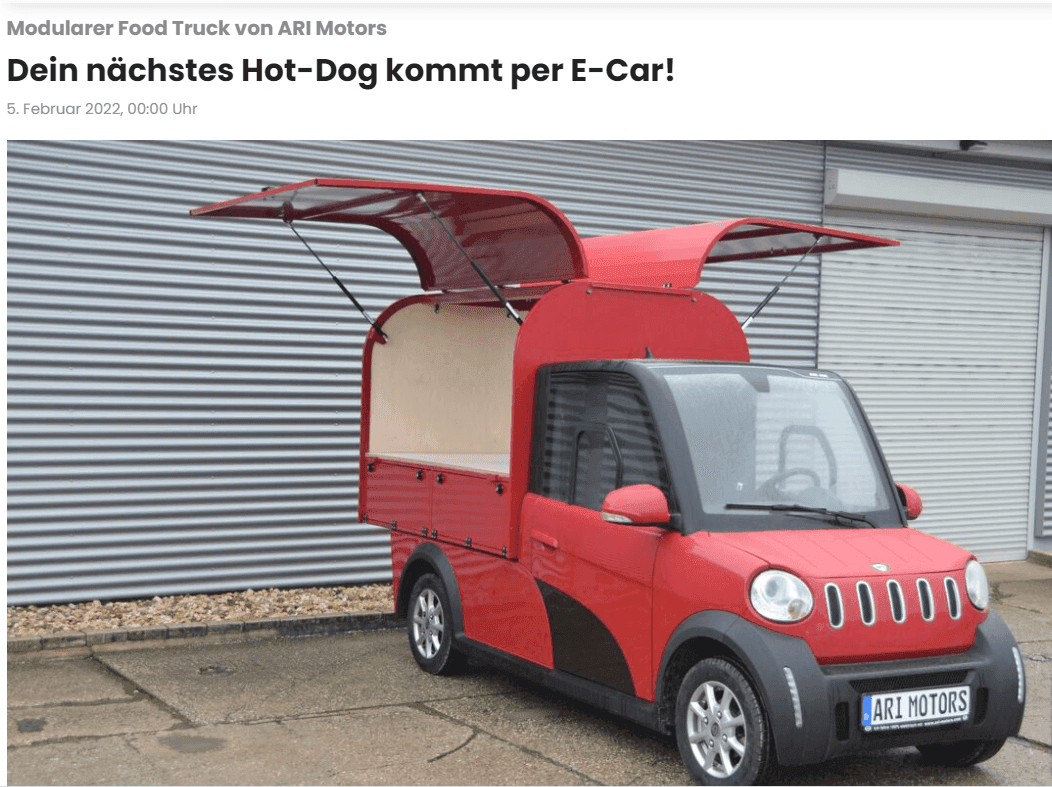 Mein Bezirk über ARI Motors Food Trucks zum selber Gestalten