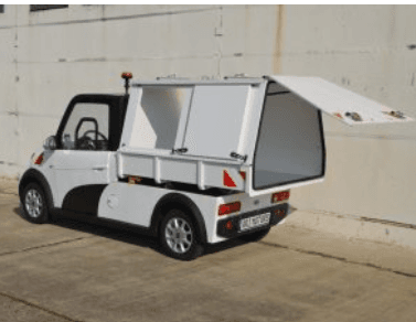 KÜS Newsroom über kleines elektrisches Müllfahrzeug von ARI Motors