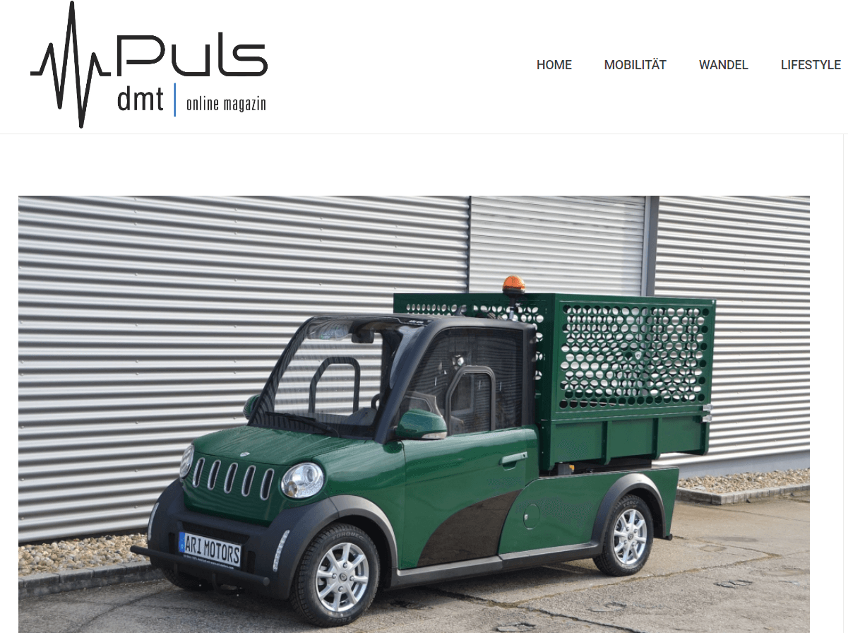 Dmt puls o "kuracji modernizacyjnej" dla elektrycznego pojazdu dostawczego ARI 458.