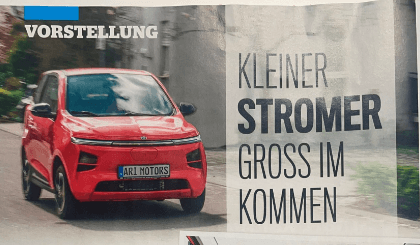 AutoBild über den ARI 902 und den Einstieg von ARI Motors ins Pkw-Segment