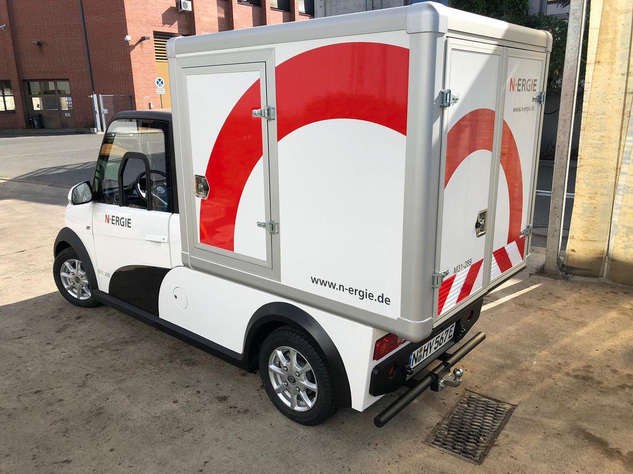 ARI 458 se skříňovou nástavbou XL u dodavatele energie ,,N-Energie“ v německém městě Nürnberg